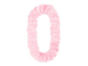 Obrazek Naszyjnik hawajski jasny różowy 1,2m