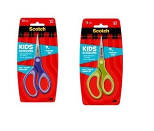 Obrazek Nożyczki szkolne Scotch zaokrąglone 12cm mix