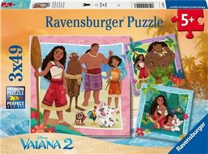 Obrazek Puzzle 3x49 Vaiana 2
