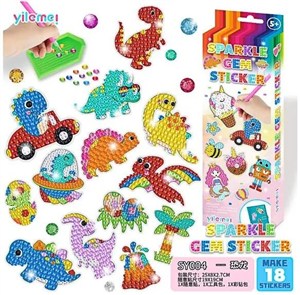 Obrazek Diamentowa mozaika Sparkle dino