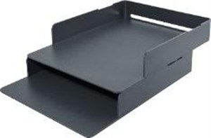 Obrazek Szuflady na dokumenty kuwetki 2szt szary