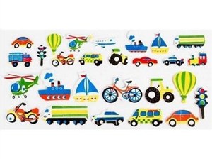 Picture of Naklejki piankowe 3D Transport 35szt