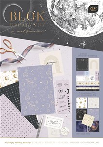 Obrazek Blok kreatywny A4/18K z naklejkami 80/170 Kosmos