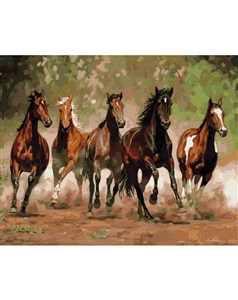 Picture of Malowanie po numerach - Stado koni 40x50cm