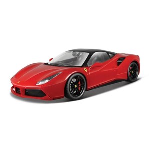 Obrazek Ferrari 488 GTB Red 1:18 BBURAGO