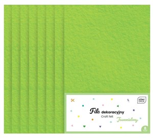 Picture of Filc dekoracyjny 8szt jasnozielony