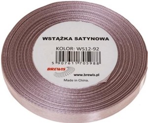 Obrazek Wstążka satynowa pudrowy róż 38mm x 32m