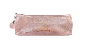 Picture of Piórnik saszetka brokatowy różowy