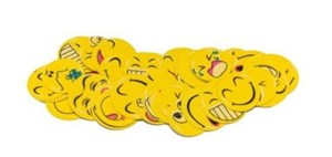 Obrazek Naklejki z pianki uśmiechy 40szt