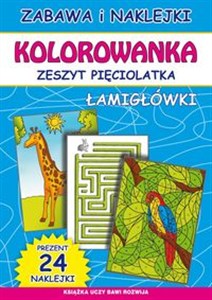Obrazek Kolorowanka Zeszyt pięciolatka Łamigłówki