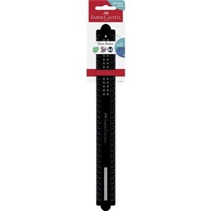 Picture of Linijka Dots czarna 30cm