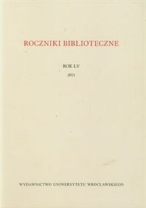 Picture of Roczniki biblioteczne LV/2011