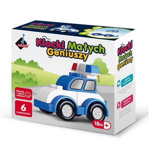 Obrazek Klocki małych geniuszy Autko 6 elementów