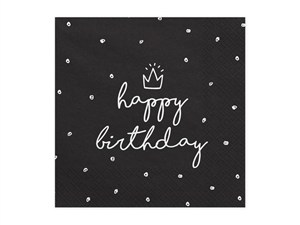 Obrazek Serwetki Happy Birthday 33x33cm 20szt
