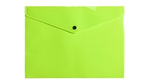 Obrazek Teczka A4 kopertowa PP neon żółty