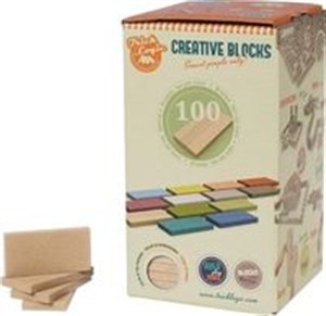 Obrazek Trick Logic Kreatywne płytki Zestaw dodatkowy 100 elementów naturalne