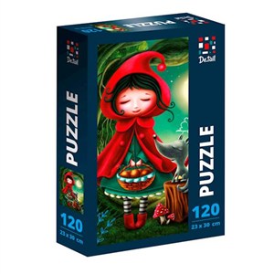 Obrazek Puzzle 120 Dziewczyna i Wilk DT100-11