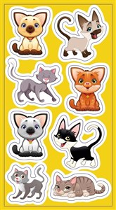 Obrazek Naklejki Kotki