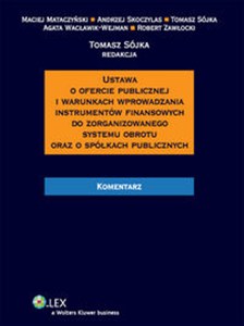 Obrazek Ustawa o ofercie publicznej i warunkach wprowadzania instrumentów finansowych do zorganizowanego systemu obrotu oraz spółkach publicznych