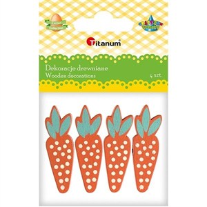 Picture of Drewniane marchewki 14x45mm 4szt