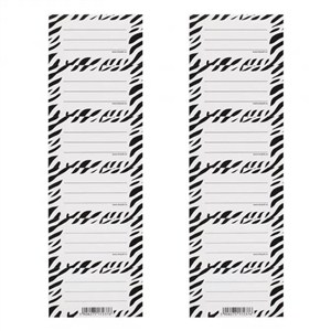 Picture of Naklejki na zeszyt Zebra (25szt)