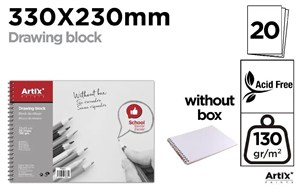 Picture of Blok rysunkowy 33x23cm 130g