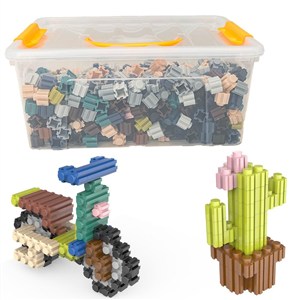 Obrazek Klocki małych geniuszy konstrukcyjne 800 elementów