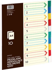 Obrazek Przekładki indeksujące A4 Grand GR-P010 10 sztuk