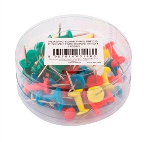 Obrazek Pinezki tablicowe 50 sztuk D.RECT