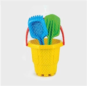 Obrazek Wiaderko zamek + szpadel + grabki