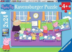 Picture of Puzzle 2D 2x24 Świnka Peppa i cała klasa 9099