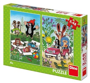 Obrazek Puzzle 2w1 Krecik i Przyjaciele 2x48el