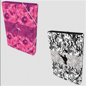 Picture of Teczka Box A4 na gumkę Camouflage mix
