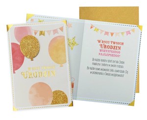 Picture of Karnet B6 Urodziny balony