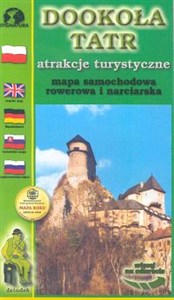 Obrazek Dookoła Tatr atrakcje turystyczne Mapa samochodowa, rowerowa i narciarska