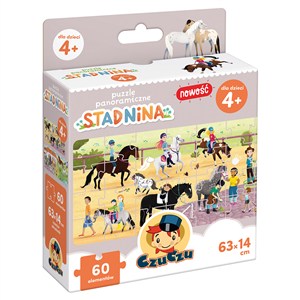 Obrazek CzuCzu Puzzle panoramiczne Stadnina 4+