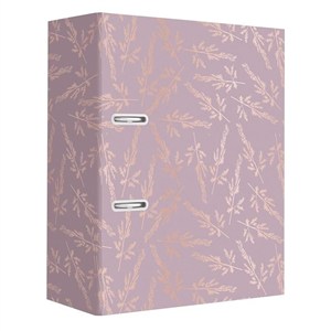 Obrazek Segregator A4 2R 75mm Met Rose G Flowers
