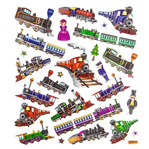 Obrazek Naklejki Lokomotywy 26 szt.