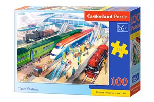 Obrazek Puzzle 100 B-111190 Train Station B-111190