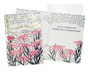 Picture of Karnet B6 Urodziny damskie, kwiaty