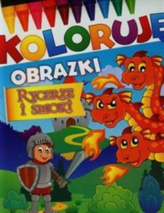 Obrazek Rycerze i smoki Koloruję obrazki