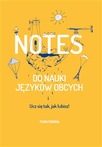 Obrazek Notes do nauki języków obcych pomarańczowy