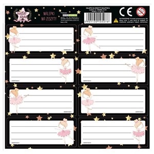 Picture of Nalepki na zeszyty Baletnica (25szt)