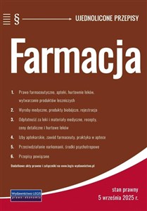Obrazek Farmacja - ujednolicone przepisy