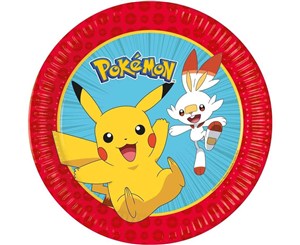 Picture of Talerzyki papierowe Pokemon 23cm 8szt