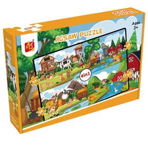 Obrazek Puzzle 4w1 Farma