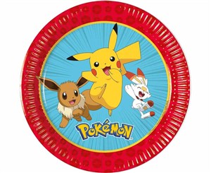 Picture of Talerzyki papierowe Pokemon 20cm 8szt