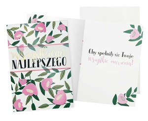 Obrazek Karnet B6 Najlepsze życzenia kwiaty