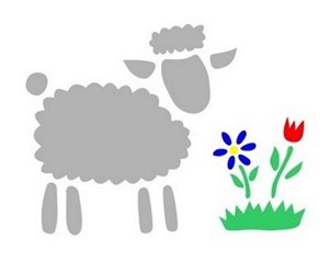 Obrazek Szablon zmywalny 12x15cm