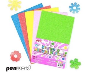 Obrazek Naklejki piankowe kwiatki 20,3x31,20cm 5szt